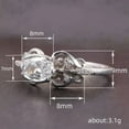 thumbnail image 2 of K-KED Luxury 925 Silver Filled Rings Cubic Zircon Women Wedding Delicate Jewelry Gift Sz 6-10-8, 2 of 6
