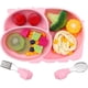 thumbnail image 1 of Plato de succión para bebé YONGSHENG vajilla de silicona mantel individual rosa con cucharas y tenedores, 1 of 4
