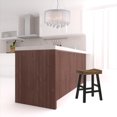 thumbnail image 2 of HomeRoots 516167 25 in. Backless Counter Height Bar Chair with Footrest Brown & Black, 2 of 5