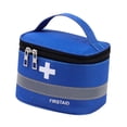 thumbnail image 3 of Botiquín de primeros auxilios vacío, bolsa de almacenamiento de emergencia con asa, bolsa médica, estuche para S Azul, 3 of 9
