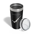 thumbnail image 4 of Pinchot Lake Map Tumbler Travel Mug Insulated Laser Engraved Coffee Cup Pennsylvania 20 oz Black, 4 of 5