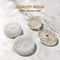 thumbnail image 2 of Molde de amoladora grande compatible con molde de resina de 3 pulgadas con forma de espigas eficientes, moldes de molinillo de silicona premium compatibles con resina Ca Afortunado Sencillez, 2 of 4