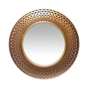 Infinity Instruments Bolly Gold/Copper Round Transitional 15.75-inch Wall Mirror