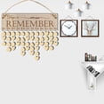 thumbnail image 3 of BAETEUY Wall Hanging Calendar Wooden Words Print Family Home Ornaments Office Decor, 3 of 8