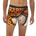thumbnail image 2 of Salouo Cartoon Cheetah With Attitude Pattern Men's Boxer Briefs, Soft & Breathable Underwear Elastic Waistband Briefs for Men,1-Pack, 2 of 7