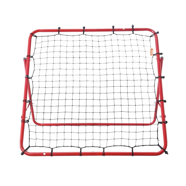 VEVOR Filet De Rebond Football – 86x86 Cm, Angle Réglable, Cadre En Fer, Pliable, Pour Enfants Et Adultes