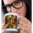 thumbnail image 2 of 3dRose, Cheers Football Sports Theme with Football, Helmet and a Bucket of Beer, 11oz Magic Transforming Mug, 2 of 8