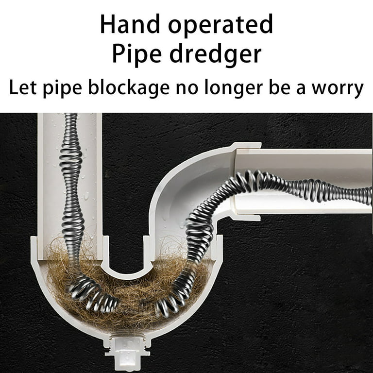 KINGLEV Plumbing Snake 35-FT, Drum Auger, Drain Auger Clog Remover Plumbing  Pipe Unblocker Cleaner, Sewer/Bathtub Drain/Kitchen Sink Cl