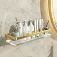 thumbnail image 3 of Estante flotante para baño, organizador de almacenamiento de pared de acrílico Áurea 40cm, 3 of 8