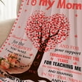 thumbnail image 3 of Mom Blanket from Daughter Son Mom Gifts I Love You Mom Blanket Birthday Gifts for Mothers Soft Cozy Warmer Fuzzy Bed Throw Blanket for Birthday Mothers Day Christmas 50"x60", 3 of 6