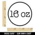 thumbnail image 2 of 16 oz Ounce Weight Label Self-Inking Rubber Stamp Ink Stamper - Lime Green Ink - Small 3/4 Inch, 2 of 7