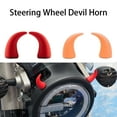 thumbnail image 5 of Fairnull 1 Pair Steering Wheel Devil Horn Sticker Small Cute Self-Adhesive Auto Car Truck SUV Dashboard Air Vent Steering Wheel 3D Horn Decoration Car Accessories, 5 of 11