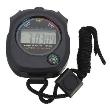 Digital LCD Chronograph Sports Counter Stopwatch Handheld Timer Nice Stop G0Q9