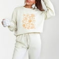thumbnail image 5 of Fall Decorations Outline - Women's Lightweight Garment Dyed Sweatshirt, 5 of 8