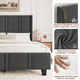 thumbnail image 5 of Cama Base Queen Cabecera Alta Acolchada Estructura De Madera, 5 of 7