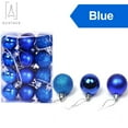 thumbnail image 3 of Gustave 48PCS Christmas Balls Ornaments Shatterproof Christmas Tree Decorations Hanging Balls for Xmas Holiday Wedding Party Decor, Blue, 3 of 10