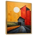 thumbnail image 2 of Designart "Landscape Barns Rural Collage VI" Farmhouse Floater Framed Canvas Art Print, 2 of 7