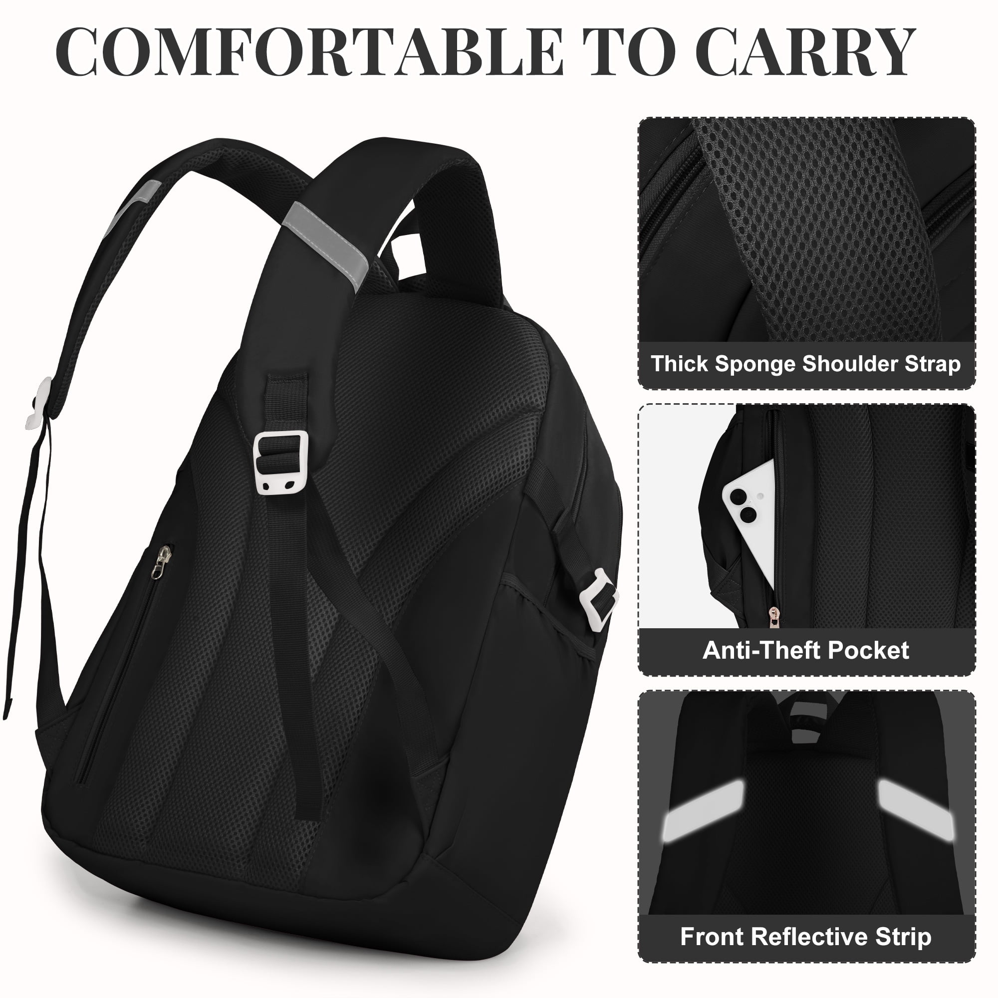 DAKIMOE Kids Backpack School Backpacks for College Cute Girl Middle High School Bookbag Large Capacity Lightweight Waterproof Daypack for Teens Students