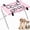 Pink, variant on Foldable Pet Grooming Hammock with Stand for Small Dogs Cats, Breathable Mesh Grooming Sling Table for Nail Trimming, Bathing, Ear Cleaning, Restraint Helper Station,Blue