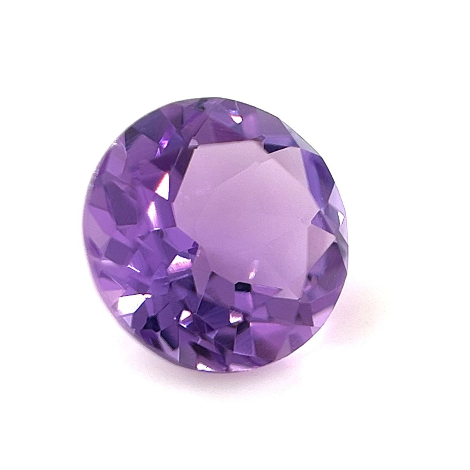 Certified Natural 2.25 Carat Amethyst Round Shape Brilliant Cut 9 mm Loose Gemstone February Birthstone