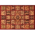 thumbnail image 1 of Ahgly Company Indoor Rectangle Abstract Orange Modern Area Rugs, 2' x 3', 1 of 4