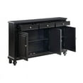 thumbnail image 6 of Coast To Coast Imports Raven Black Rub Three Door Three Drawer Credenza, 6 of 6