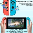 thumbnail image 4 of Controlador compatible con Nintendo Switch, soporta vibración dual/control de movimiento/captura de pantalla/función de reactivación, en colores rojo y azul, 4 of 8