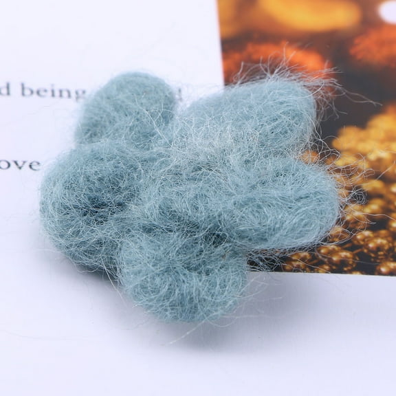 WHAMVOX Blue Wool Felt Balls for DIY Decorations Crafts Accessory Perfect for Hairpins Decoration and Needle Felting 0.5 inch