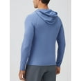 thumbnail image 3 of FEOYA Mens Hoodie Jackets Full Zip Male Running Shirts Long Sleeve Outdoor Athletic Jacket for Fishing Hiking Active Workout Gym Training 2XL Blue, 3 of 7