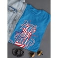 thumbnail image 3 of 4Th Of July Flag Spray T-Shirt Women -Image by Shutterstock, Female 5X-Large, 3 of 4