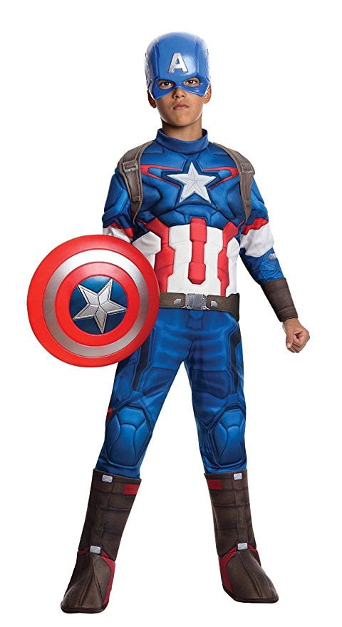 Child Avengers 2 Captain America Costume with Shield - Walmart.com