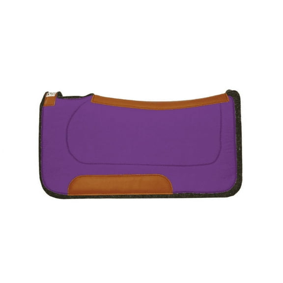 Diamond Wool Contoured Ranch Saddle Pad Size 30x30 and 1/2 inch Thickness, Purple