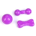 thumbnail image 5 of Sijiali 2Pcs Pet Dog Puppy Ball Barbell Bone Bite-resistant Sounder Play Game Chew Toy, 5 of 10