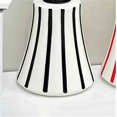 thumbnail image 5 of Striped Hotel Home Soap Dispenser Push Lotion Dispensing Bottle Curved 350ml Black/Red, 5 of 6