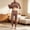 Coffee, variant on Frnrwgo Men's Thermal Underwear Set Fleece Lined Stand Collar Long Sleeve Base Layer XXS-XXL for Winter
