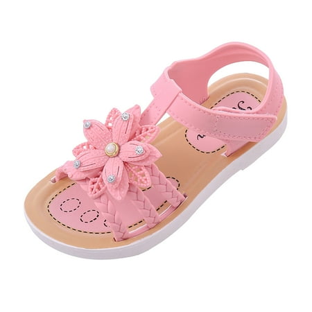 

Children Sandals Soft Flat Shoes Fashion Comfortable Bow Soft Bottom Waterproof Lightweight Baby Princess Sandals Footwear