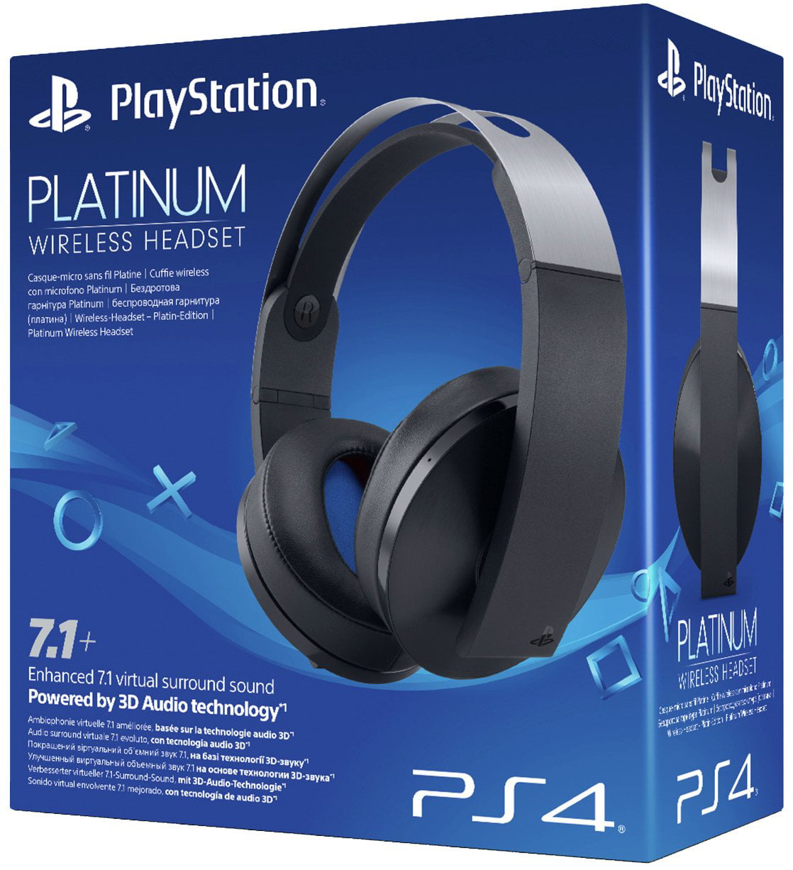 pik wanhoop Minachting Restored Sony Playstation Platinum Wireless Headset 7.1 Surround Sound PS4  (Black) (Refurbished) - Walmart.com