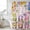 LightPink, variant on Watercolor Floral Gnomes Shower Curtain, Waterproof Shower Curtains for Bathroom, Spring Garden Butterflies Beige Washable Fabric Bathtub Curtain Set Bath Decor with 12 Hooks Long 72"x84"