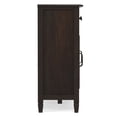 thumbnail image 6 of Simpli Home Connaught 51 inch Wide Solid Wood Traditional Entryway Storage Cabinet in Chestnut Brown, 6 of 12