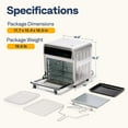 thumbnail image 6 of SPECSTAR 21 Qt Air Fryer Toaster Oven Combo, 8-in-1 Convection Oven Countertop with Rotisserie and Dehydrator, Stainless Steel Digital Air Fryer Oven with 7 Accessories, 1800W, 6 of 8