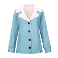 thumbnail image 2 of Women'S Rain Jacket,Long Sleeve Plus Warm Solid Color Padded Jacket Woman, 2 of 6