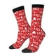 thumbnail image 1 of Fotbe Christmas Hohoho Calcetas Largas con Estampado para Hombre y Mujer – Calcetas de Compresión Transpirables y Elásticas, Viajar y Uso Diario Talla 5-11, 1 of 6