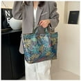 thumbnail image 4 of Lonchera, bento, bolsa de PVC para mujer, con estampado de letras, de plástico, ideal para ir de compras, regalo, tipo mensajero., 4 of 7