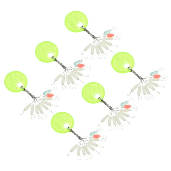 Uxcell 0.29x0.08" L Size 9 in 1 Cylinder Shape Fishing Rubber Bobber Beads Stopper White 270 Pieces