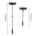 thumbnail image 2 of PENIKOKO Telescoping Window Washer With Squeegee Microfiber Grey Streak Free Cleaning 1Pcs, 2 of 8
