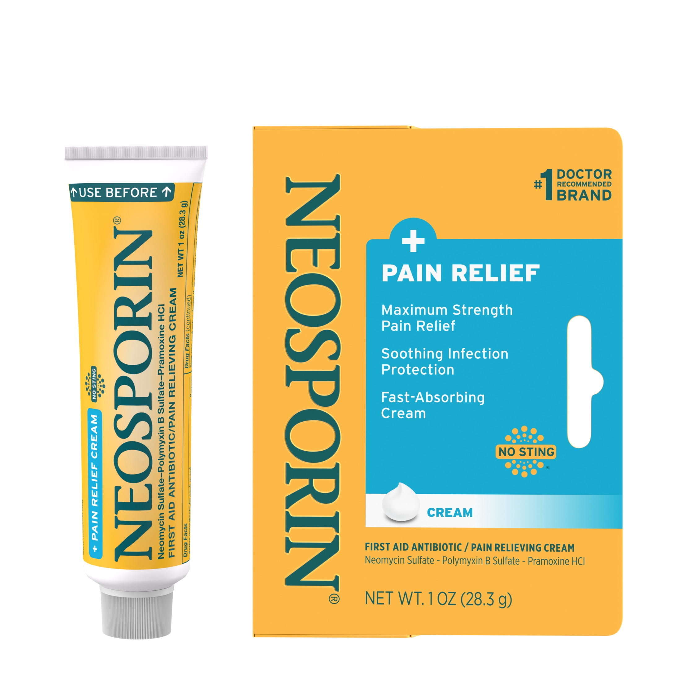 NEOSPORIN Pain Relief Dual Action First Aid Antibiotic Cream