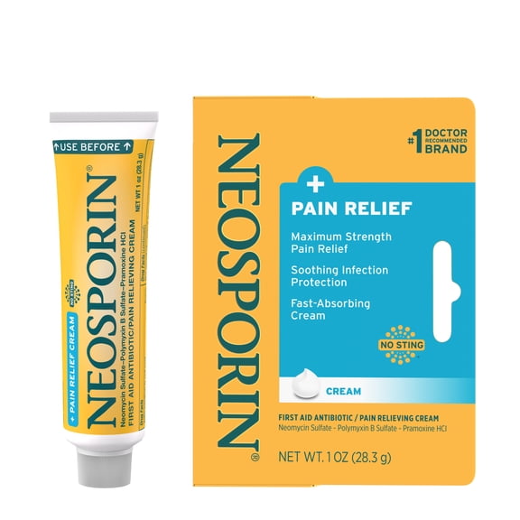 (3 Pack) Neosporin   Pain Relief Dual Action Cream, 1 Oz