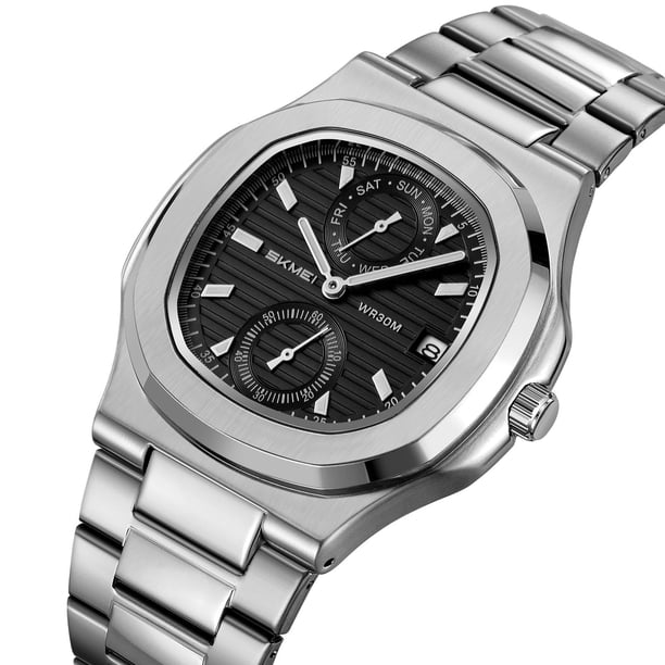 Reloj Digital Deportivo para Hombre, Resistente Al Agua y con Pantalla Luminosa, Ideal para Senderismo, Camping, Correr, Nadar y Otros Deportes.