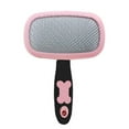 thumbnail image 1 of Brosse à Lisser Grande, Brosse Flexible à Rotation à 360 Degrés pour Chien à Longues Poils, Brosse à Lisser pour Chien et Chat, Brosse à Lisser pour Animaux (Grande, Bleue) Rose, 1 of 2