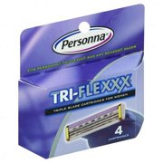 American Safety Razor Personna Tri-Flexxx Triple Blade Cartridges, 4 ea
